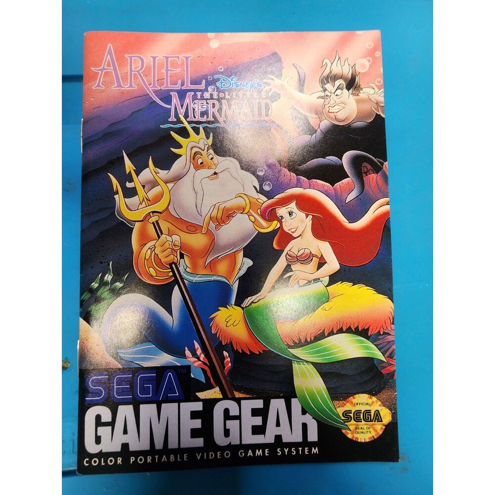 Ariel The Little Mermaid for Sega Game Gear - MANUAL!